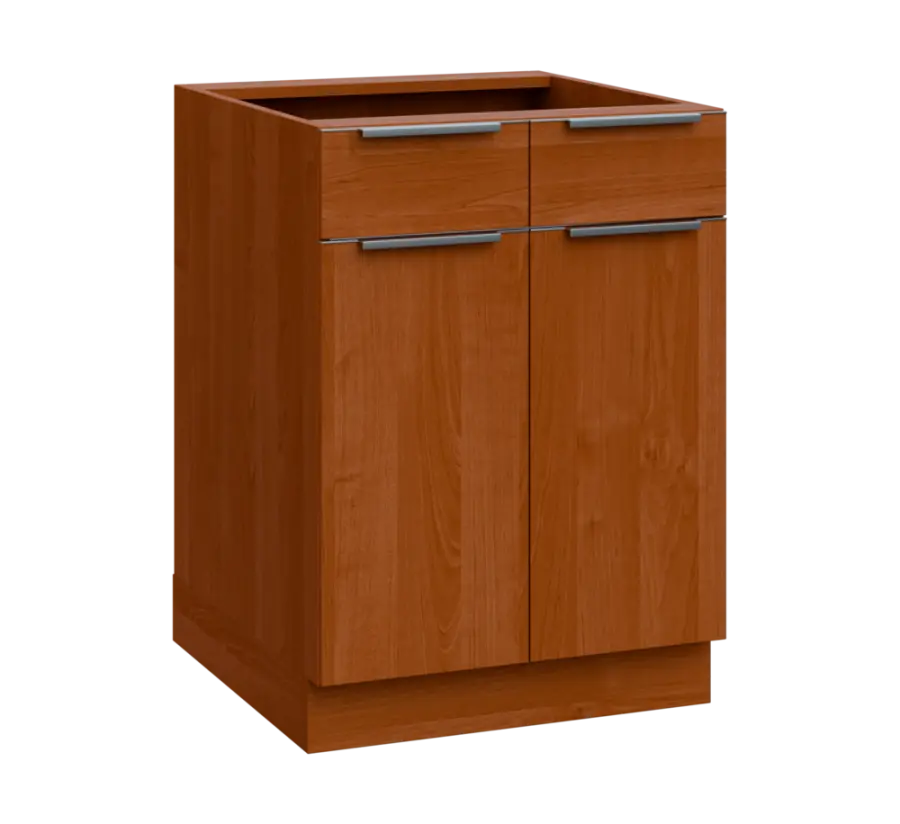 SIS - 6DZ2 spodní skříňka, 2-dveřová, 2-zásuvková, 870x600x600, olše jantar